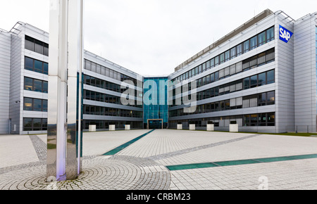 Hauptsitz, Verwaltung des Software-Unternehmens SAP AG in Walldorf, Baden-Württemberg, Deutschland, Europa Stockfoto