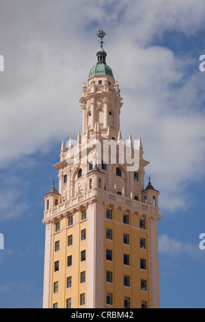 Freedom Tower, historische Sehenswürdigkeit, Biscayne Boulevard, Downtown Miami, Florida, USA Stockfoto