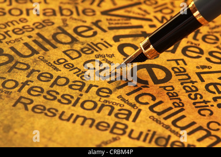 Lebenslauf CV-Konzept Stockfoto