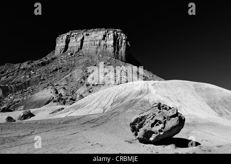 Badlands, erodiert, farbigen Felsen an der Smokey Mountain Road Alstom Punkt, Bigwater, Glen Canyon National Recreation Area Stockfoto