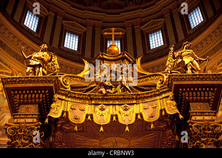 Detail, Bronze Canopy von Gian Lorenzo Bernini in St. Peter Basilika, Vatikanstadt, Rom, Latium, Italien, Europa Stockfoto