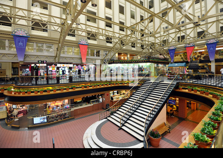 Innenansicht, Nancy Hanks Center, NEA, ehemalige alte Post Office Pavillon, Washington DC, District Of Columbia Stockfoto