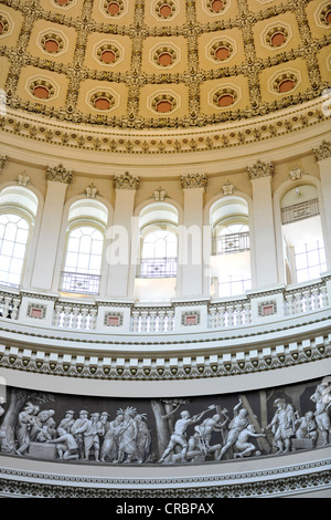 Rotunde der Kuppel, Kapitol, Capitol Hill, Washington DC, District Of Columbia, Vereinigte Staaten von Amerika, USA Stockfoto