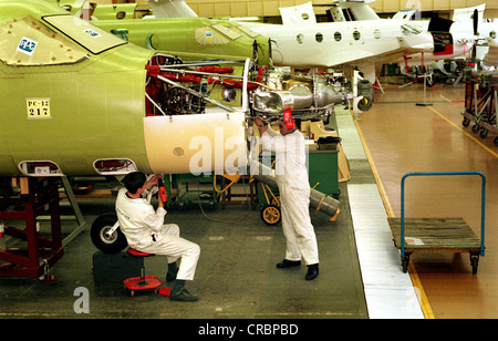 Pilatus Flugzeugwerke AG, Schweiz Stockfoto