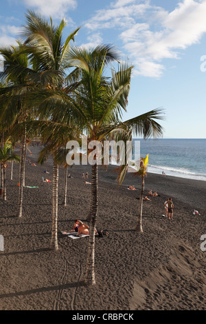 Playa de Puerto Naos, La Palma, Kanarische Inseln, Spanien, Europa, PublicGround Stockfoto