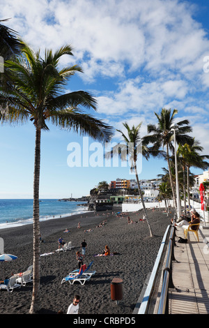 Playa de Puerto Naos, La Palma, Kanarische Inseln, Spanien, Europa, PublicGround Stockfoto