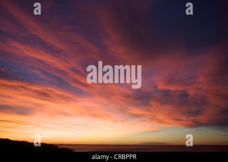 Bunte Wolken Sonnenuntergang Himmel Stockfoto