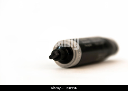 Horizontalen Marker Pen Closeup auf weißen Hintergrund isoliert Stockfoto