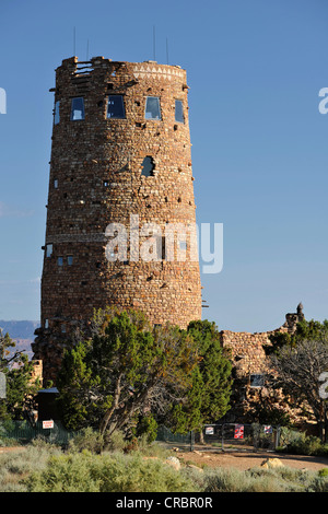 Desert View Watchtower, Grand Canyon National Park, South Rim, Arizona, Vereinigte Staaten von Amerika, USA Stockfoto