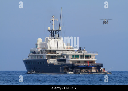 Motoryacht "Le Grand Bleu", 112,80 m, gebaut im Jahr 2000 von Bremer Vulcan, Architektur und Außengestaltung von Kusch Yachts Stockfoto