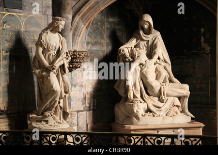 Pietà, St. Germain Auxerrois Kirche, Place du Louvre, Paris, Frankreich Stockfoto