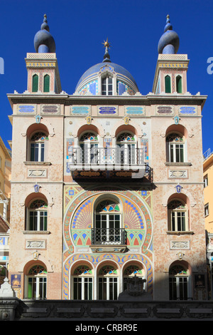 Historische Villa aus der Belle Epoque im orientalischen Stil auf dem Boulevard des Jardins Exotiques, Fürstentum Monaco Stockfoto