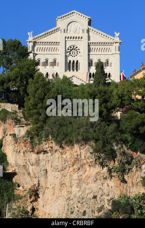 Kathedrale in der Altstadt, Fürstentum Monaco, Côte d ' Azur, Europa Stockfoto