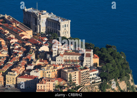 Kathedrale und das Musée Océanographique de Monaco, ozeanographische Museum, Altstadt, Fürstentum Monaco, Cote d ' Azur Stockfoto