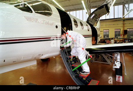 Pilatus Flugzeugwerke AG, Schweiz Stockfoto