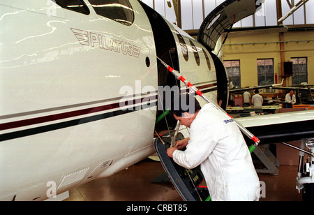 Pilatus Flugzeugwerke AG, Schweiz Stockfoto