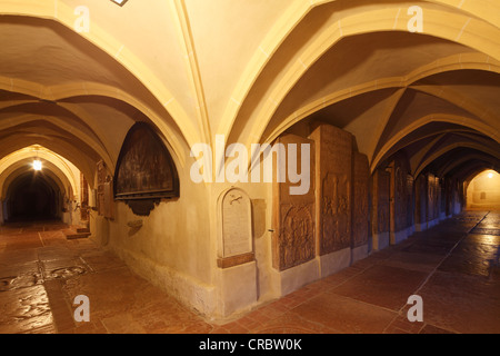 Arkade mit Stiftskirche, Laufen eine der Salzach, Rupertiwinkel, Upper Bavaria, Bavaria, Germany, Europa Stockfoto