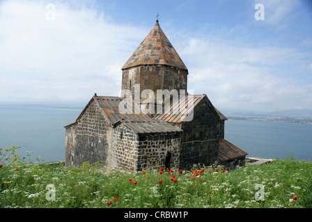 Kloster auf der Halbinsel mit Blick auf Meer Stockfoto