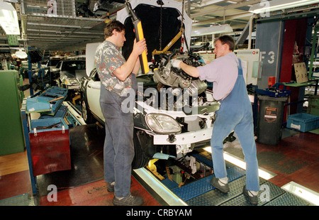 Produktion der Mercedes SL, DaimlerChrysler AG, Bremen, Deutschland Stockfoto