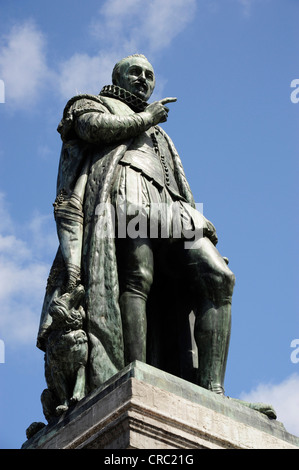 Statue von Wilhelm von Oranien, Willem I, auf der Plein quadratisch, Den Haag, das Haag, Holland, Deutschland, Benelux, Europa Stockfoto