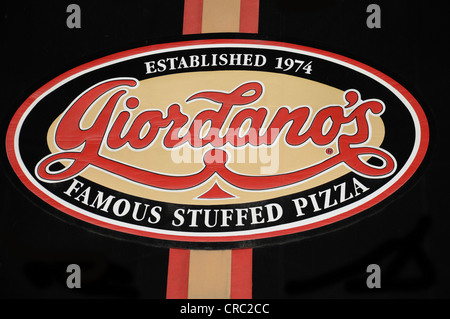 GIORDANO ES BERÜHMTE ITALIENISCHE PIZZERIA, CHICAGO, ILLINOIS Stockfoto