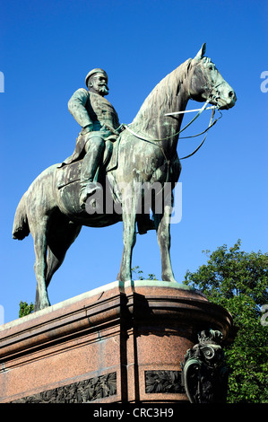 Reiterstandbild, Denkmal von Louis IV, Großherzog von Hessen, Darmstadt, Hessen, Deutschland Stockfoto