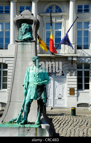 Denkmal für Frederic de Merode, Denkmal am Place des Martyrs oder Martelaarsplein Platz, Stadtzentrum, Brüssel, Belgien, Benelux Stockfoto