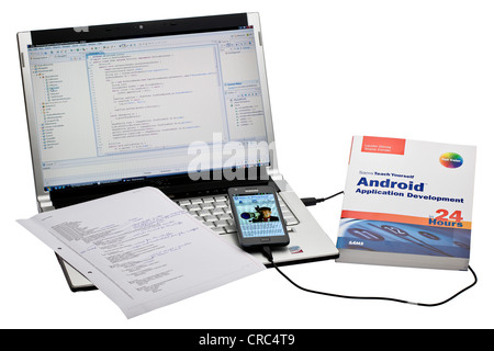 Android-Smartphone-Anwendungsentwicklung Stockfoto