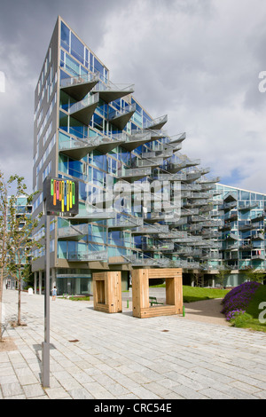 Modernes Wohnhaus in Kopenhagen, Dänemark, Europa Stockfoto