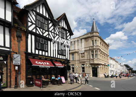 Stadtzentrum, Stratford Warwickshire, Vereinigtes Königreich Stockfoto