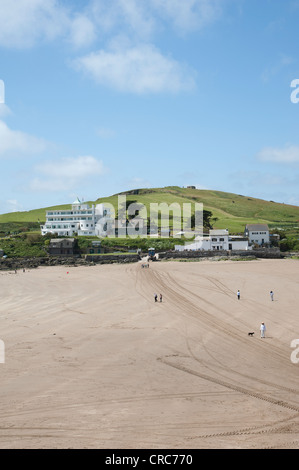 Burgh Island gesehen von Bigbury am Meer South Devon England UK Stockfoto