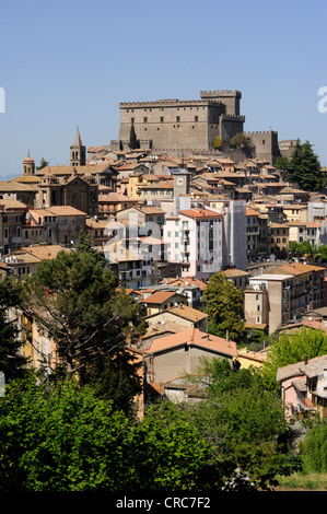 Italien, Latium, Soriano nel Cimino, Schloss Castello Orsini Stockfoto