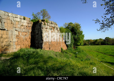 Italien, Latium, Falerii Novi, alte römische Mauern Stockfoto