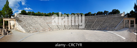 Asklepieion antike Theater Epidaurus (340 v. Chr.), Griechenland Stockfoto