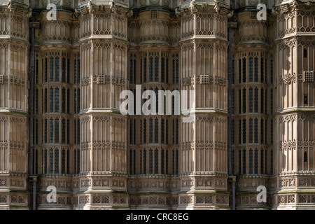 Westminster Abbey-Wand-Architektur. London. England Stockfoto