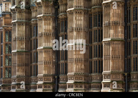 Westminster Abbey-Wand-Architektur. London. England Stockfoto