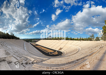 Olympia-Stadion (329 v. Chr.) in Athen, Gastgeber der ersten modernen Olympischen Spiele in Griechenland. Stockfoto