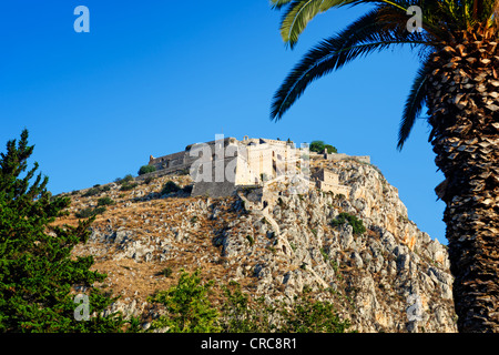 Die Burg Palamidi von Nafplio, Griechenland Stockfoto