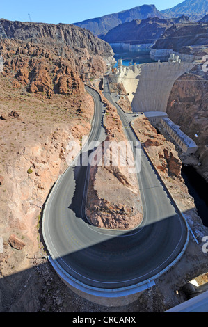 Hoover Dam Colorado River Lake Mead Nevada Arizona Stockfoto