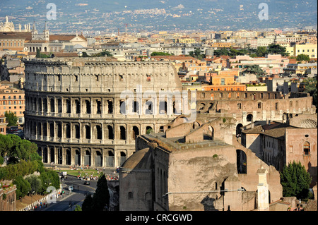 Basilika des Maxentius und Konstantin, Roman Forum, Via dei Fori Imperiali, Kolosseum, Rom, Latium, Italien, Europa Stockfoto