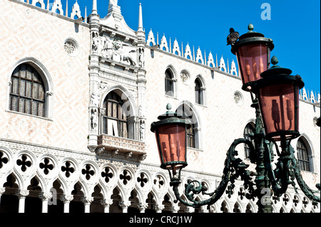 Dogenpalast, Palazzo Ducale, dem Markusplatz, Piazzetta San Marco, Venedig, Italien, Europa Stockfoto