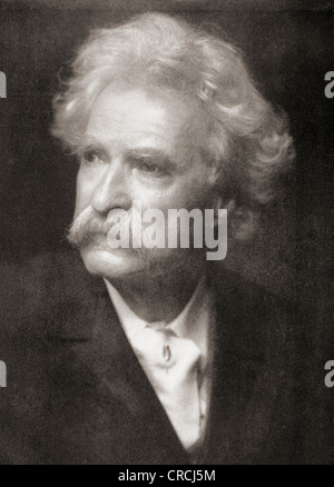 Samuel Langhorne Clemens, 1835 –1910, besser bekannt unter seinem Pseudonym Mark Twain. US-amerikanischer Autor und Humorist. Stockfoto