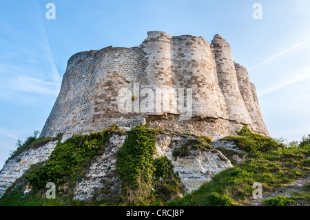 Frankreich Normandie Les Andelys Château Gaillard Stockfoto