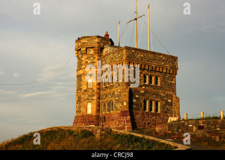 Cabot Tower auf Signal Hill, St. John's, Neufundland, Kanada, Nordamerika Stockfoto