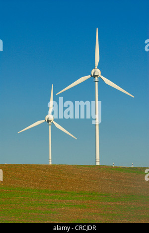 Windmühlen, Deutschland, Rheinland-Pfalz, Kirf Stockfoto