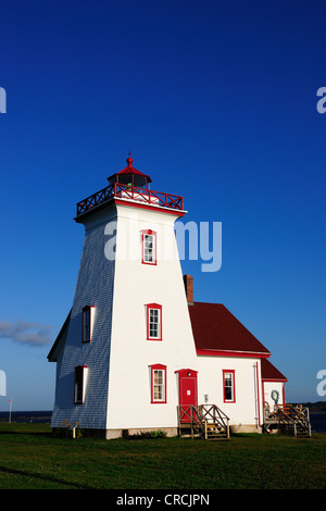 Leuchtturm in Wood Island Provincial Park, Prince Edward Island, Canada Stockfoto