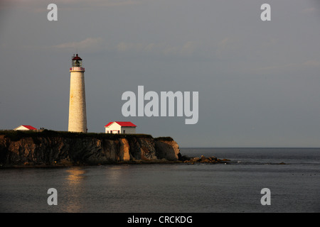 Kappe des Rosiers, Kanadas höchste Leuchtturm, Gaspésie oder Gaspé-Halbinsel, Quebec, Kanada Stockfoto