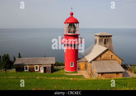 Lighthouse Point à la Renomee, Gaspésie oder Gaspé-Halbinsel, Quebec, Kanada Stockfoto