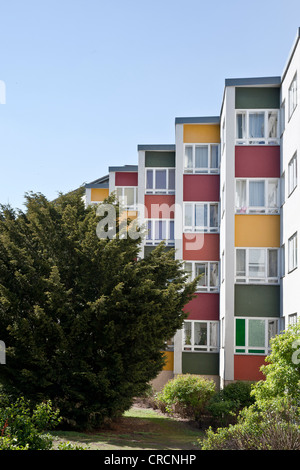 Grosssiedlung Siemensstadt Wohnsiedlung, auch bekannt als Ringsiedlung, gebaut zwischen 1925 und 1930 vom Architekten Otto Bartning, Stockfoto