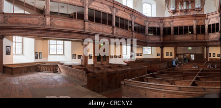 Holz-Interieur der St. Blasius-Kirche in der Altstadt von Quedlinburg, UNESCO-Weltkulturerbe, östlichen Harz Stockfoto